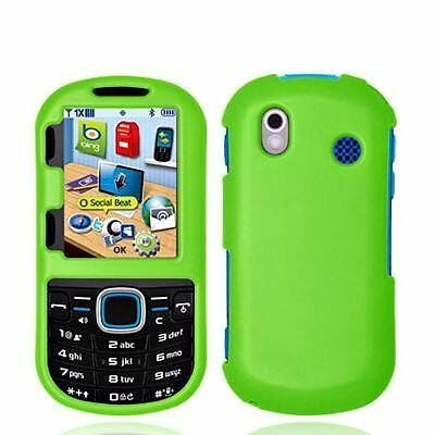 Hard Rubberized Case For Samsung Intensity Ii U460 Neon Green Walmart Com