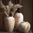 thumbnail image 5 of Rustic Distressed Ceramic Vase | 7.9" Tall Decorative Flower Vase for Home Decor, Living Room, Entryway | Handcrafted Earthy Finish, 3.9" Opening  No-Hole Design, Suitable for Dried Flowers and Hydro, 5 of 5