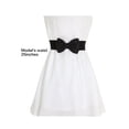 thumbnail image 7 of INSPIRE CHIC Women's 2Pcs Bowknot Elastic Belts 2.4" Width Elegant Cute Stretchy Cinch Waistband for Dress Wedding 24 - 32" Fuchsia+Black, 7 of 7