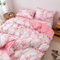 thumbnail image 4 of Duvet Cover Set, 3Pcs/Set Quilt Cover Pillowcase Bed Quilt Set Exquisite Durable Comfortable Bedding Polyester Marbled Quilt Cover  For Bedroom For Home, 4 of 8