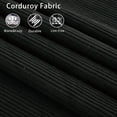 thumbnail image 7 of Modular Sofa,Soft Corduroy Fabric Loveseat Sofa for Living Roo,Upholstered Sofa Couch will DIY,No Armrests,Black, 7 of 7