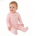 thumbnail image 3 of Emy Dola 0-12M Baby Girl's Zipper One-Piece Footies 100% Cotton Newborn Bodysuit Infant Long Sleeve Fall Spring Coming Home Jumpsuit, 3 of 8