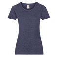 thumbnail image 1 of Fruit Of The Loom- Camiseta de manga corta Valueweight para mujer (Paquete de 5) (Marino Vintage Jaspeado), 1 of 3