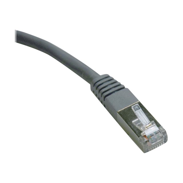 Eaton Tripp Lite Series Cat6 Gigabit Molded Shielded (FTP) Ethernet Cable (RJ45 M/M), PoE, Gray, 7 ft. (2.13 m) - Patch cable - RJ-45 (M) to RJ-45 (M) - 7 ft - FTP - CAT 6 - molded, stranded - gray