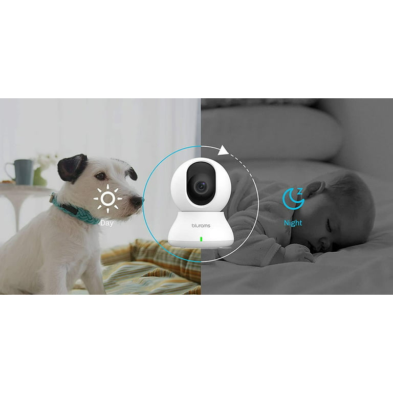 blurams Caméra de surveillance intérieure 2K - WiFi à 360 ° - Avec appel  tactile - Caméra pour animaux de compagnie / maison / enfants - Vision