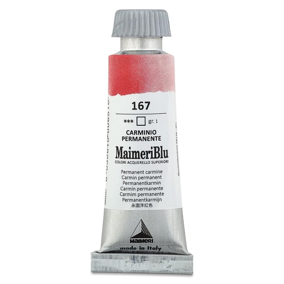 MaimeriBlu Superior Watercolor Paint 12ml-Permanent Carmine