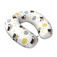 thumbnail image 2 of Xecao Cute Cat Print Memory Foam Cervical Neck Pillow Versatile U-Shaped Pillows for Home,Office,Camping,Travelling,Soft Washable Cover, 2 of 8