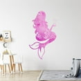 thumbnail image 1 of VWAQ Watercolor Mermaid Wall Decal Personalized Girls Room Decor - NA24, 1 of 1