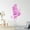 Pink, variant on VWAQ Watercolor Mermaid Wall Decal Personalized Girls Room Decor - NA24