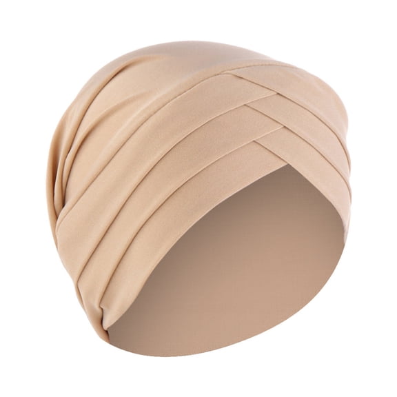 Daolelai Elastic Fabric Forehead Three Cross Hat Turban Hat Bottoming Hat