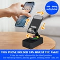 thumbnail image 4 of Nominateh 2025 Upgraded 3-In-1 Cell Phone Stand With Induction Speaker/Power, 360°Adjustable Phone Holder & Wireless Bluetooth Speaker For Music, , Video Calls, Charging &, 4 of 6