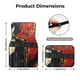thumbnail image 5 of Fotbe Abstract Skull Guitar Art Juego de 4 Tapetes para Auto con Estampado – Alfombrillas de Goma Reforzada, Diseño Antideslizante, Protección para Todo el Año – Vehículos, Autos, Camionetas y SUVs, 5 of 7