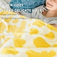 thumbnail image 3 of Cozy Twin Blanket Lemon Bright Light Yellow Bed Blanket Twin Size Warm Fuzzy Plush Fleece Blanket Yellow Decorative Blanket for Bedroom Livingroom, 3 of 6
