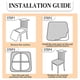 thumbnail image 4 of Fundas de Sintético para Sillas de Comedor, Impermeables y Elásticas, para Comedor y Cocina, 4 Unidades.B, 4 of 5