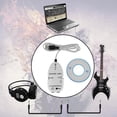 thumbnail image 2 of Guitarra A USB Reproductor Tarjeta Effector Link Cable Audio (Blanco), 2 of 9