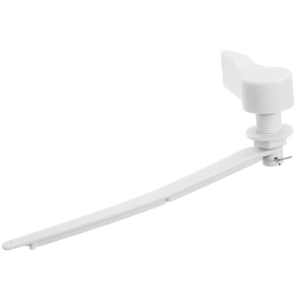 WRITWAA White Front Mount Plastic Toilet Flush Handle Replacement for Residential Bathroom Fixtures