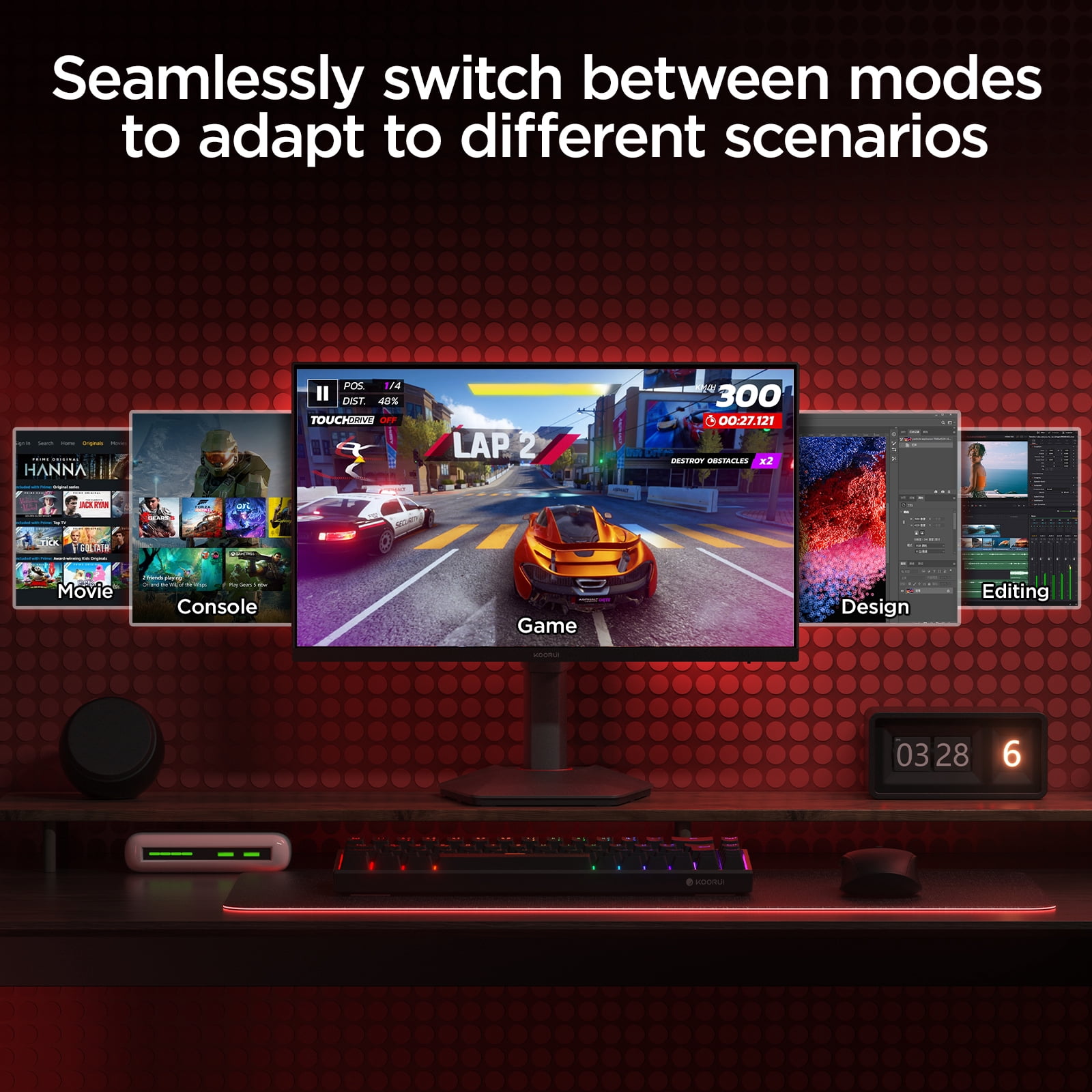 KOORUI 27” Gaming Monitor - Thumbnail 2