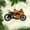 Orange, variant on Custom Motorcycle Ornaments 2025 Motorcycle Ornaments for Christmas Tree Personalized Dirt Bike Ornament Motocross Christmas Ornament Biker Ornament (MC11) - 3164 (Red)