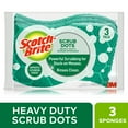 thumbnail image 1 of Scotch-Brite® Scrub Dots Éponge à Récurer à Usage Intensif, Lot de 3, 1 of 5