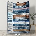 thumbnail image 6 of HiiKaa Grandma Blanket,Gifts for Grandma Christmas Birthday Retirement,to My Grandma Flannel Throw Blankets 50"X 60",Brown Blue, 6 of 9