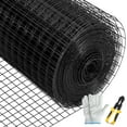 thumbnail image 5 of KFFKFF Metal Mesh, Dimensions 48" x 50' & Mesh Size 1"x1", Vinyl Coated Galvanized Steel 16 Gauge Poultry Netting, Comes with Cutting Tool & Pair of Textile Hand Covers, 5 of 9