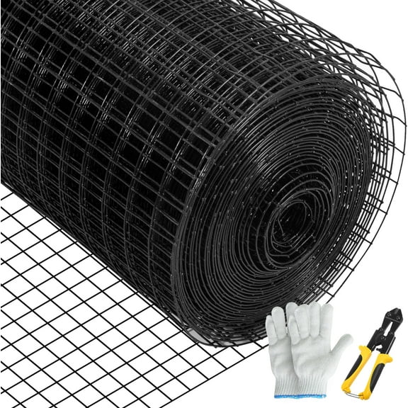 VEVOR brand Hardware Cloth,48" x 50''Mesh Size, Galvanized Steel Welded Wire, Black