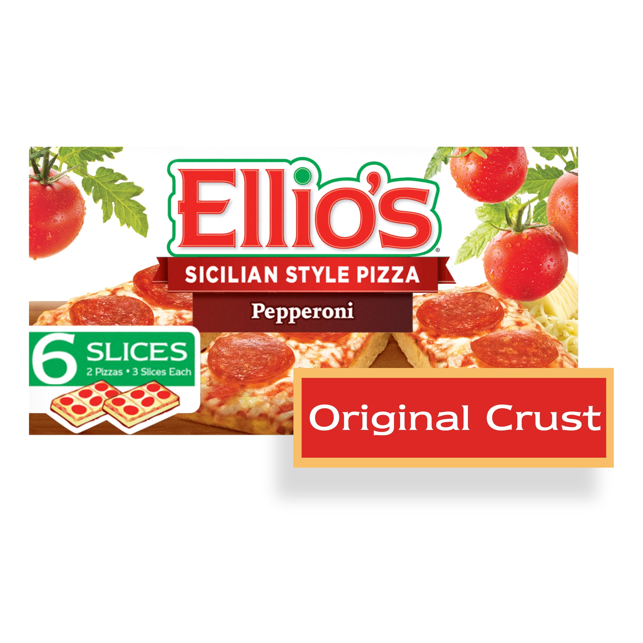Ellios Thick Crust Pepperoni Frozen Pizza 6 Slice 2 Pack 15.6oz