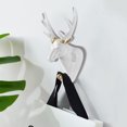 thumbnail image 4 of CSChome Animal Head Shape Wall Mounted Punch Free Non Slip Hook Multi Purpose Clothes Hat Towel and Key Hanger, 4 of 7