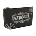 thumbnail image 4 of Beetlejuice Travel Makeup Bag, Trapezoid Cosmetic Organizer Pouch for Women, Black, 4 of 5