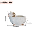thumbnail image 3 of Bonitos adornos de maceta de animales, macetas de resina para suculentas, decoración de jardín para el hogar (D) Likrtyny Libre de BPA, 3 of 8
