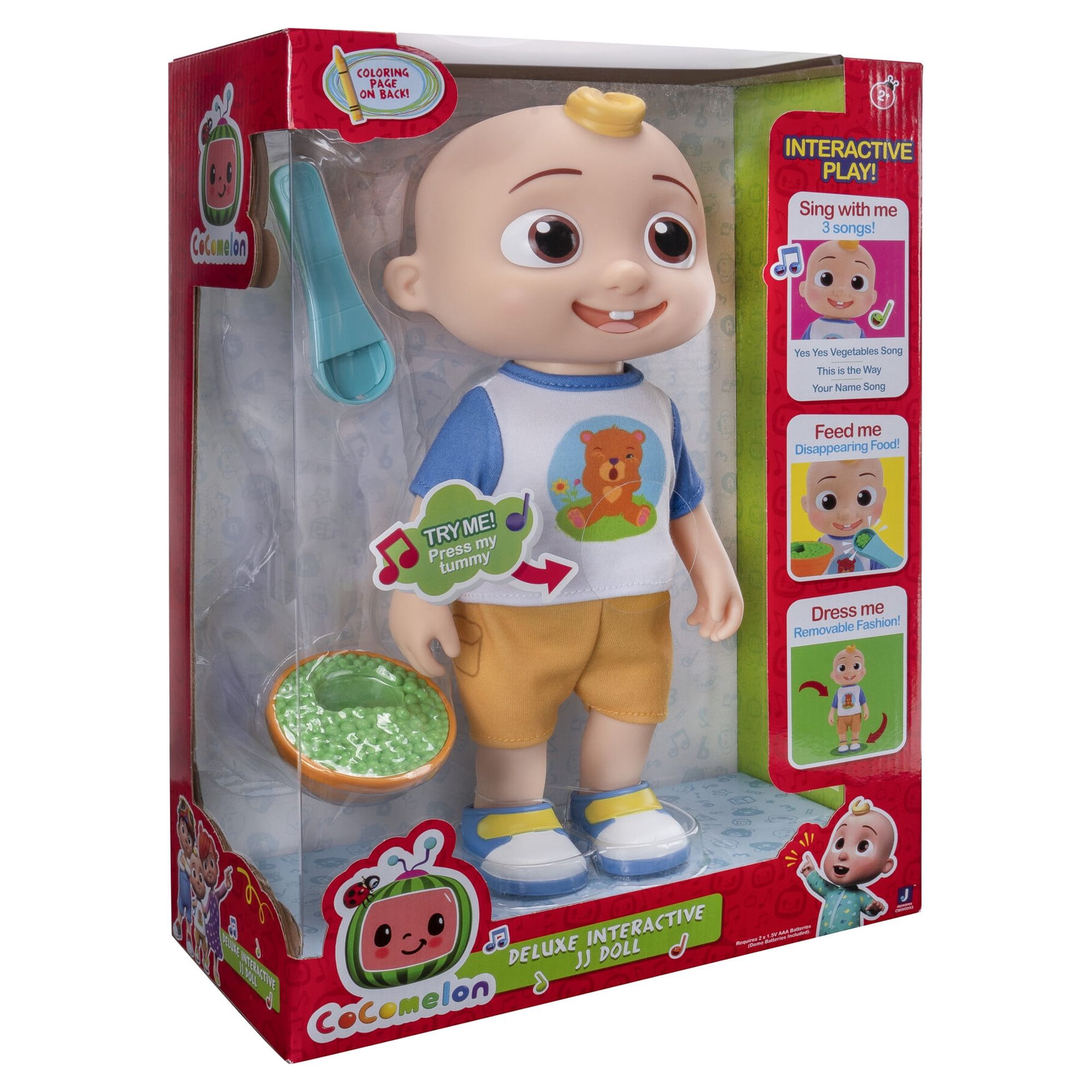 CoComelon Official Deluxe Interactive JJ Doll with Sounds - Walmart.com