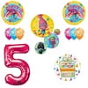 TROLLS Movie 5th Happy Birthday Party Balloons Supplies Poppy Branch Movie