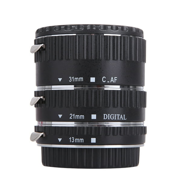 FLhrweasw Tubo extensión lente macro para adaptador anillo enfoque automático cámara EF EF-S