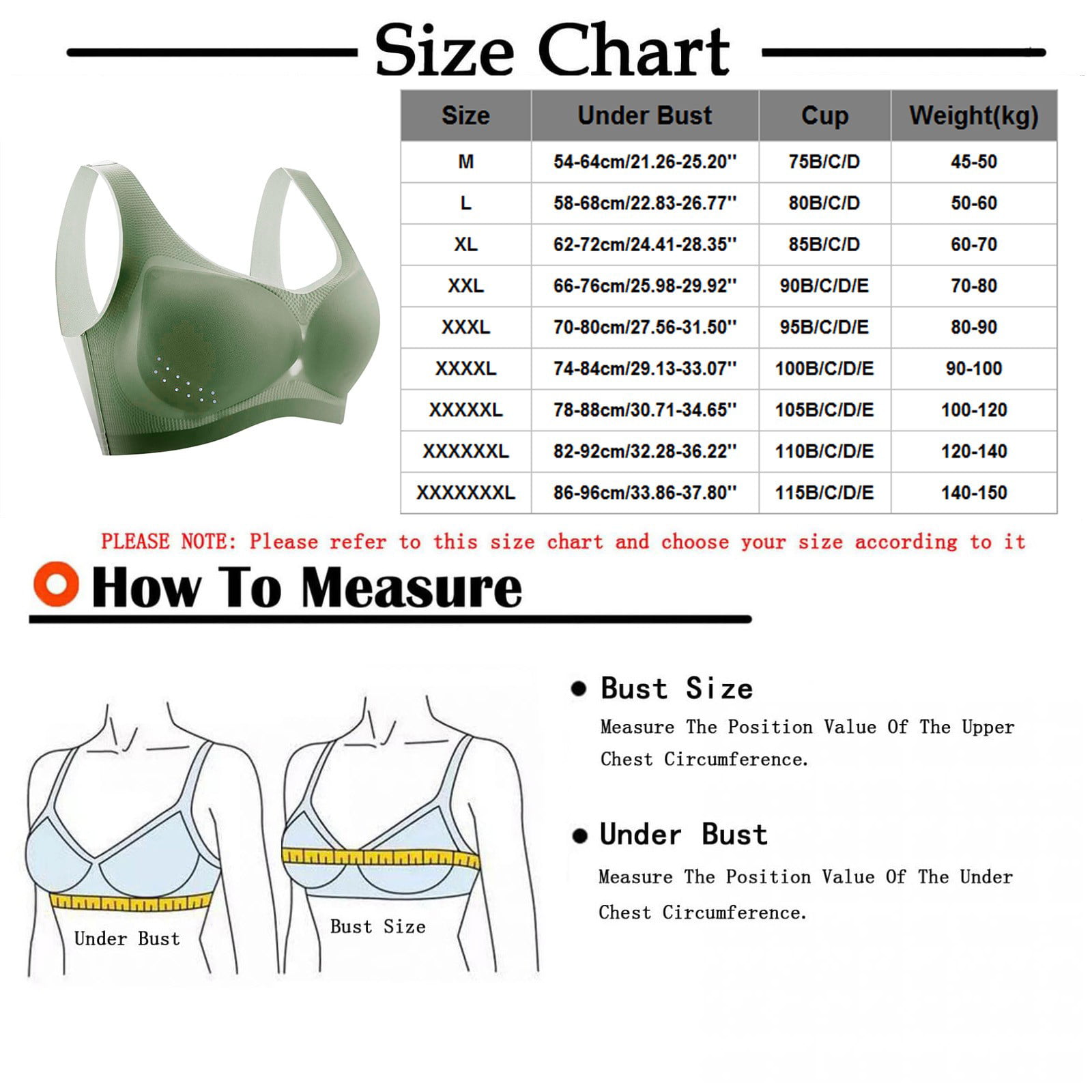 TQWQT Padded T Shirt Bras for Women Plunge Push up Bra Plus Size Underwire  Bra Complexion 42A