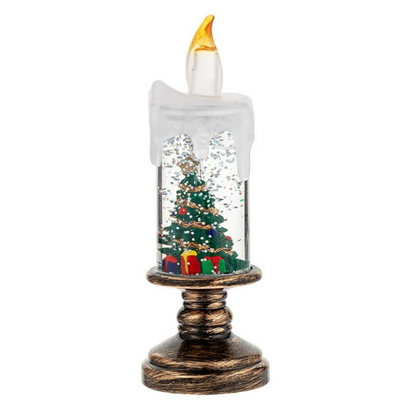 Flameless Led Candle Lights Christmas Decoration Santa Claus Snowman Xmas Tree Candle Lamp For Home 2025 Navidad New Year Gifts