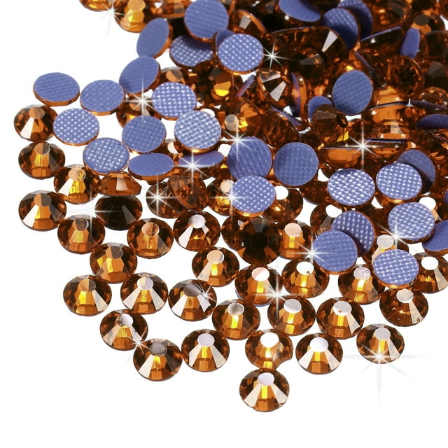 Uxcell 2880 Pcs Hotfix Strass Flatback Gemmes en Cristal SS10 2,9 mm Or