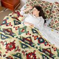 thumbnail image 4 of Homewish Bohemian Aztec 7-Piece Bedding Comforter Set For Female Teens Girls,Traditional Floral Flower King Bedding Sets,Retro Vintage Ultra Soft Bed Sheets,Breathable Home Decor,Reversible, 4 of 8