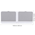 thumbnail image 4 of Phenofice 1Pcs Small Plastic Shelf Grey Storage Shelf Drainage HIPS Nonmarking Sticker Wallmounted For Bathroom, 4 of 8
