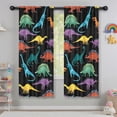 thumbnail image 5 of Blackout Kids Curtains,Colorful Dinosaurs Galaxy Pattern Childrens Insulated Curtains Set Of 2,Bedroom Essentials,Toddler Room Decor 42"x63", 5 of 5