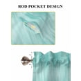 thumbnail image 6 of Turquoise Bathroom Window Curtain, Modern Abstract Art Ombre Striped Light Filtering Coffee Kitchen Curtains, Bedroom Living Room Curtains 2 Panel 84"x54", 6 of 6