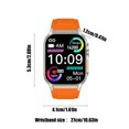 thumbnail image 2 of Nkmbld HD Rugged Smart Sports Watch Bracelet Advanced Bluetooth Calling and Extra Long Battery Life Customised Dials with Multiple Patterns, Orange, 2 of 7