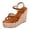 Brown, variant on Espadrilles Wedge Sandals for Women, Suede Cross Strap Ankle Strap Boho Platform Sandals, Comfortable Walking Beach Shoes