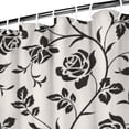 thumbnail image 3 of Waterproof Beautiful Colorful Floral Shower Curtain 72x72 Inch Boho Style Polyester Unique Shower Curtain for Bathroom Hotel Home Decor with 12 Plastic Hooks, 3 of 5