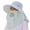Z30-Green, variant on XINPING Women's Neck Sun Hat, Breathable Mesh UV Protection Wide Brim Hat with Ponytail Hole for Beach, Hiking and Gardening