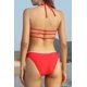 thumbnail image 2 of Bikini para Mujer Acolchado Recortable Tirantes Trajes de baño Halter Trajes de baño de Dos Piezas rojo-u CH rojo-u CH Xishao ropa, 2 of 2