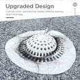 thumbnail image 3 of Shower Drain Cover Bathtub Hair Catcher Stopper Drain Strainers for Kitchen Sink Bathroom Tub 3 Pack White, 3 of 5