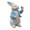 thumbnail image 1 of jifeng Rabbit Animal Statue Sculpture Photo Props Standing Blue, 1 of 9
