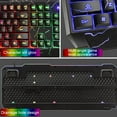 thumbnail image 3 of ZLight Clavier de Jeu Souris USB Filaire Kit Gamer Étanche Rétroéclairé LED RGB Clavier et Souris pour PC, 3 of 5