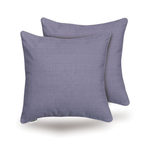 Alexandra'S Secret Home Collection Solid Print Lightweight Pillow Shams, 18" x 18", Purple, 2-Pieces