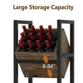 thumbnail image 3 of Wine Rack, Freestanding Floor Wine Storage Stand, 3 of 6